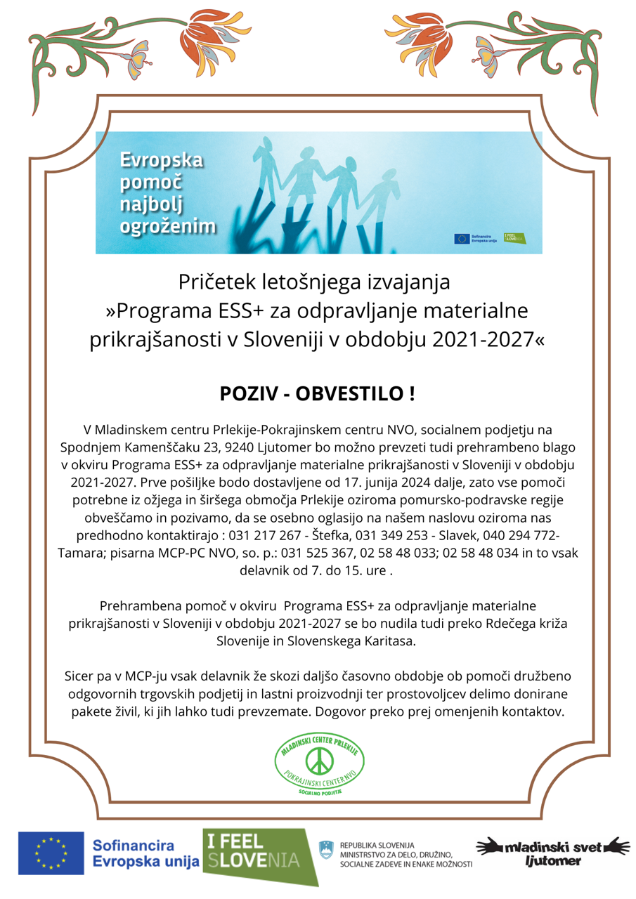Evropska pomoč najbolj ogroženim